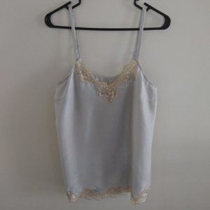 Express silver silk lace cami